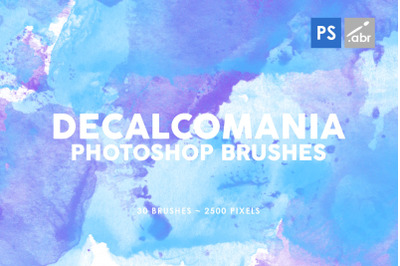 30 Decalcomania Photoshop Stamp Brushes 3