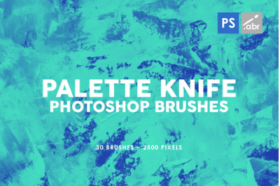 30 Palette Knife Photoshop Stamp Brushes 3