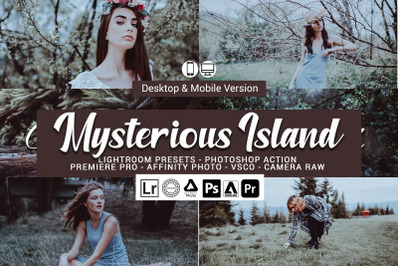 30 Mysterious Island Presets,Photoshop actions,LUTS,VSCO