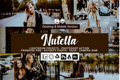 20 Nutella Presets,Photoshop actions,LUTS,VSCO