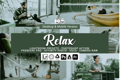 20 Relax Presets,Photoshop actions,LUTS,VSCO
