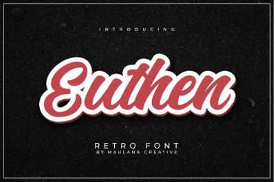 Euthen Retro Font