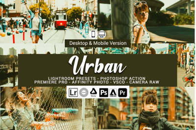 20 Urban Presets,Photoshop actions,LUTS,VSCO