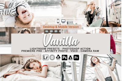 20 Vanilla Presets,Photoshop actions,LUTS,VSCO