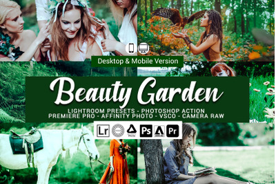 20 Beauty Garden Presets,Photoshop actions,LUTS,VSCO