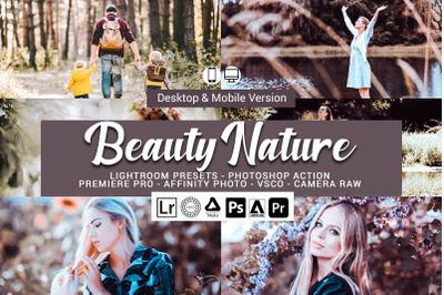 20 Beauty Nature Presets,Photoshop actions,LUTS,VSCO