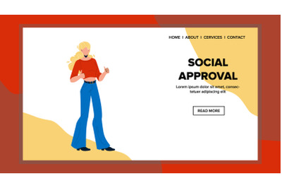 Positive Social Approval And Recognition Vector