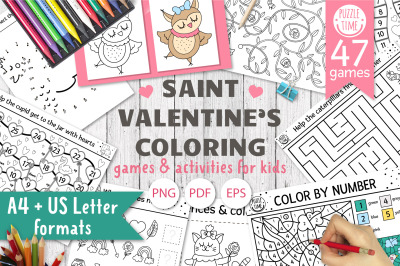 Saint Valentine Coloring Games