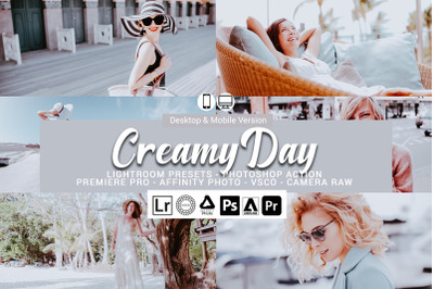 20 Creamy Day Presets,Photoshop actions,LUTS,VSCO