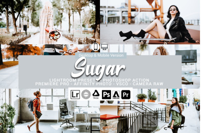 20 Sugar Presets,Photoshop actions,LUTS,VSCO