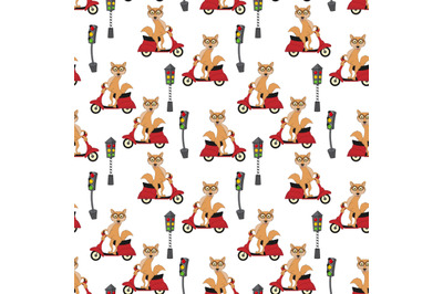 cute jackal pattern