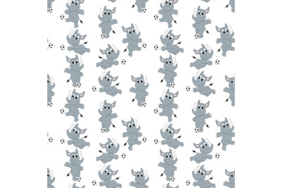 cute rhino pattern