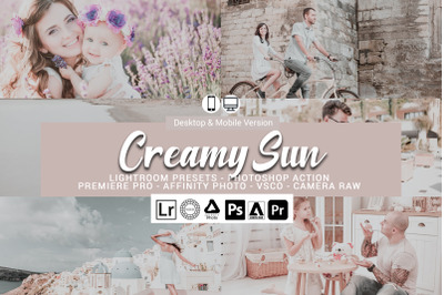 20 Creamy Sun Presets,Photoshop actions,LUTS,VSCO
