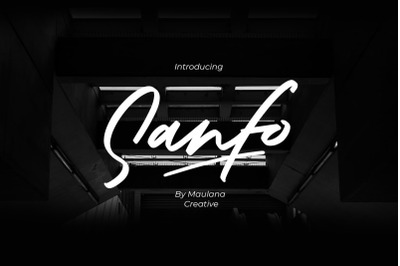 Sanfo Brush Font