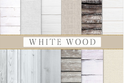 White wood, wood textures