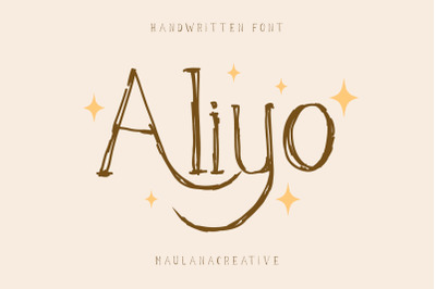 Aliyo Handwritten Font