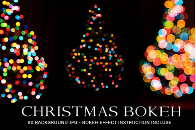 Christmas bokeh overlay