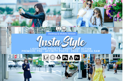 20 Insta Style Presets,Photoshop actions,LUTS,VSCO
