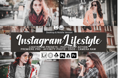 20 Instagram Lifestyle Presets,Photoshop actions,LUTS,VSCO