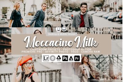 20 Moccacino Milk Presets,Photoshop actions,LUTS,VSCO