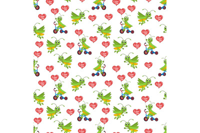 cute grasshopper pattern