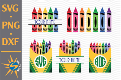 Crayon SVG, PNG, DXF Digital Files Include