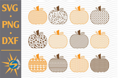 Pumpkin Pattern SVG&2C; PNG&2C; DXF Digital Files Include