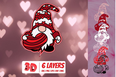 3D Valentine Gnome