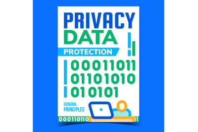 Privacy Data Protection Promotion Banner Vector