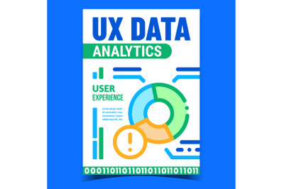 Ux Data Analytics Creative Promotion Poster Vector