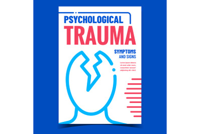 Psychological Trauma Promotional Banner Vector