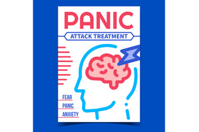 Panic Attack Treatment Promotion Poster Vector