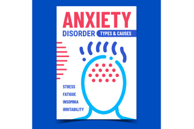 Anxiety Disorder Creative Promotion Banner Vector