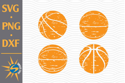 Distressed Basketball SVG, PNG, DXF Digital Files Include