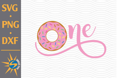 One Donut SVG, PNG, DXF Digital Files Include