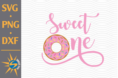 Sweet One Donut SVG, PNG, DXF Digital Files Include