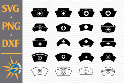 Nurse Hat SVG&2C; PNG&2C; DXF Digital Files Include