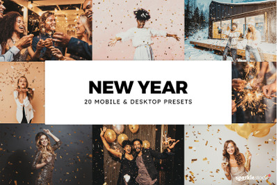 20 New Year Lightroom Presets &amp; LUTs