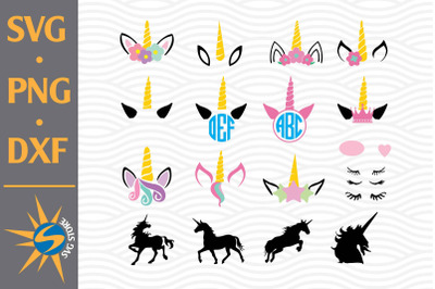 Unicorn SVG, PNG, DXF Digital Files Include