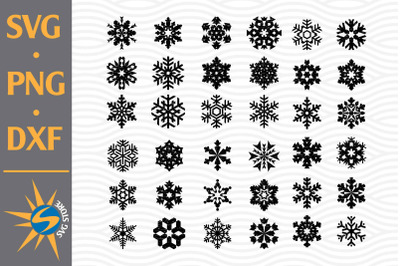 Distressed Snowflake SVG&2C; PNG&2C; DXF Digital Files Include