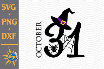 31 October SVG, PNG, DXF Digital Files Include