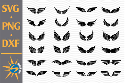 Wing SVG&2C; PNG&2C; DXF Digital Files Include