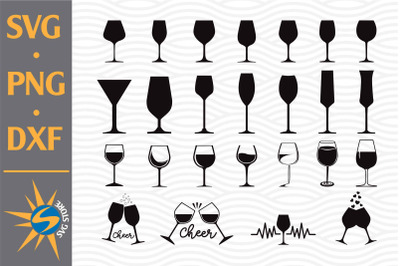 Winne Glasses SVG&2C; PNG&2C; DXF Digital Files Include