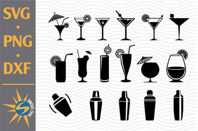 Cocktail SVG&2C; PNG&2C; DXF Digital Files Include