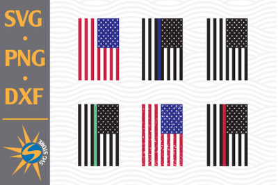 US Flag SVG, PNG, DXF Digital Files Include