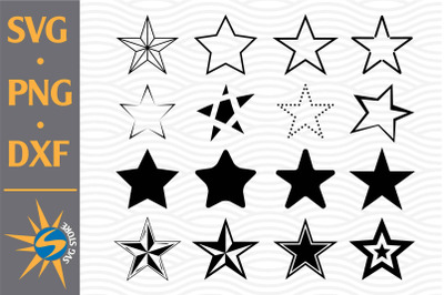 Star SVG, PNG, DXF Digital Files Include