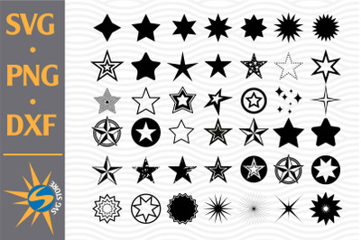 Star SVG, PNG, DXF Digital Files Include