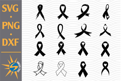 Ribbon Cancer SVG&2C; PNG&2C; DXF Digital Files Include