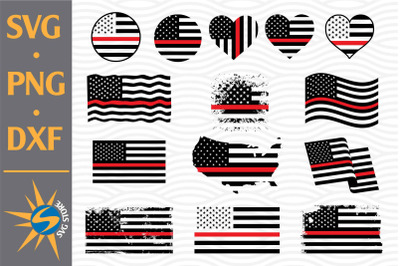 Thine Red US Flag SVG, PNG, DXF Digital Files Include