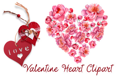 Valentine peonies Heart Clipart. Love Png